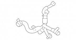 Lower cooling hose Volvo XC60 22-26 B6
