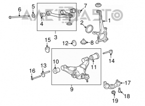 Front right axle Toyota Sequoia 08-16