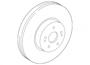 Front left brake disc Toyota Sienna 21-25 328/34mm
