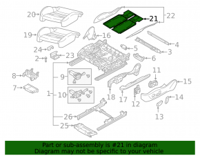 Heated driver's seat for the Audi E-Tron 19-23