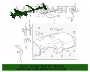 Lexus RX350 RX450h 10-12 Torpedo Reinforcement Pipe