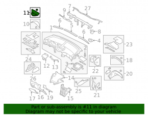 Subaru b9 Tribeca navigation display frame