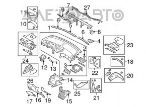 Subaru b9 Tribeca navigation display frame