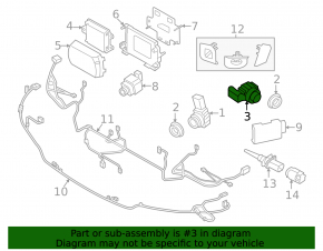 BMW 4 Series G22 G26 21-25 Green WC4E Front Bumper Parking Sensor