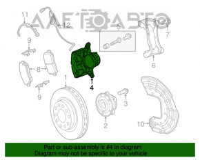 Front left caliper assembly for Chrysler 200 15-17