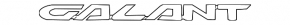 Mitsubishi Galant 03-13 trunk lid GALANT emblem