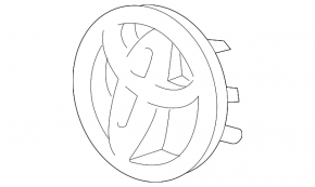 Toyota Prius C 15-19 Front Bumper Emblem
