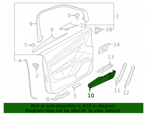 Rear right door lock Audi Q5 80A 18-21