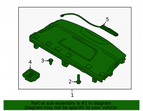Rear shelf Hyundai Sonata 18-19 black