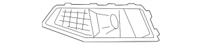 Front bumper grille right Audi A4 B9 20-23 S-line under radar chrome