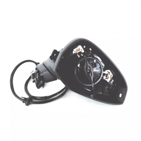 Right side mirror assembly for Audi A4 B9 17-19, 15 pins, silver, turn signal, auto-dimming, memory, BSM, peeling paint