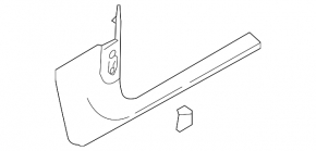 Door sill trim inner front left Audi A5 F5 17-20 5D gray