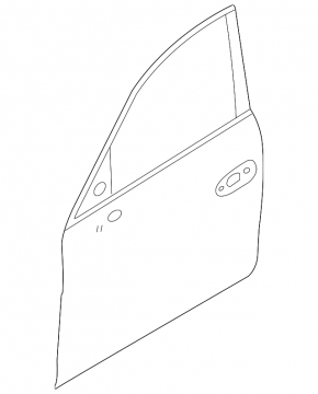 Door bare front right Porsche Panamera 10-16 outer panel
