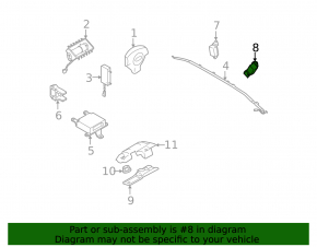 Airbag sensor rear left Subaru b9 Tribeca