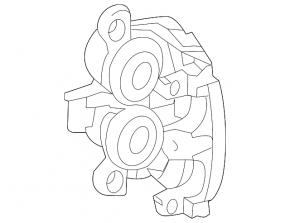 Front left support Mercedes GLS-class X166 13-19