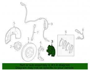Front left support Mercedes GLS-class X166 13-19