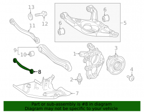 Rear right longitudinal control arm Mercedes W167 GLE 350 450 20-26