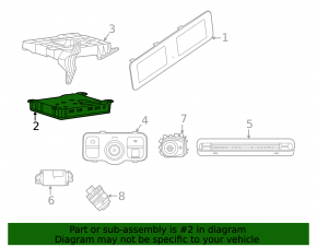 Hud Control Module Mercedes W167 GLE 350 450 20-23 under projection