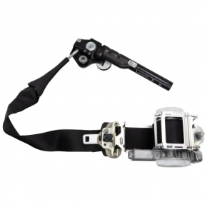 Driver's seat belt Ford Fusion mk5 17-20 black, with tensioner, shot
