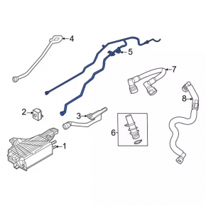 Fuel tank pipes with sensor Ford Explorer 20-24 3.0T