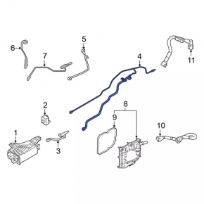 Fuel tank pipes with sensor Ford Explorer 20-24 3.0T