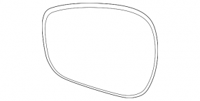 Left mirror element for Ford Mustang Mach-E 21-25, heated, BSM