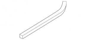 Left hood seal for Land Rover Range Rover Evoque 12-18