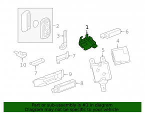 Keyless input receiver Chevrolet Equinox 18-24
