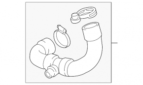Upper cooling hose BMW X3 F25 13-17 2.0T