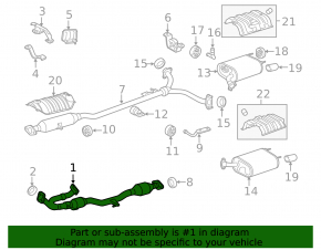 Lexus ES350 13-18 exhaust pipe sawn off cut