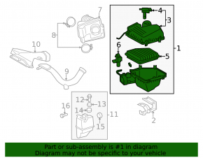 Air filter housing Toyota Camry v40 3.5
