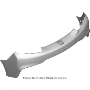 Rear bumper bare upper Chevrolet Volt 16- silver, broken fasteners, dented