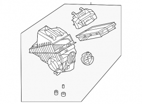 Air filter housing for Hyundai Santa FE 21-23 2.5T