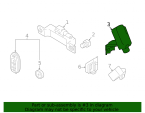 Keyless Entry Control Module Nissan Murano z52 15-24 without bracket
