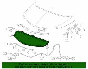 Chevrolet Bolt 17- Hood Insulation