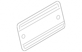 Audi Q7 16-19 tailgate license plate area