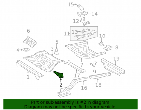 Shock absorber bracket rear right Lexus ES350 07-12