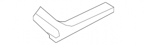 Front bumper bracket right Infiniti G25 G35 G37 08-14 2d