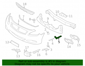 Front bumper bracket right Infiniti G25 G35 G37 08-14 2d