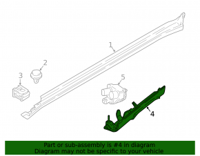 Right side sill light bracket for BMW X3 G01 18-21