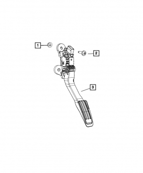 Jeep Grand Cherokee WL 21-25 gas pedal
