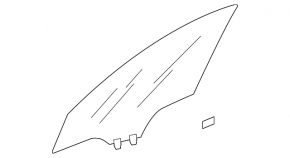 Front right door glass for Acura MDX 07-13