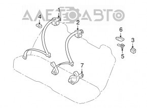 Rear right seat belt for Lexus IS200 IS300 99-05
