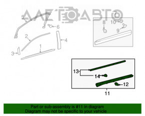 Lower inner front left door trim for Lexus RX350 RX450h 10-15