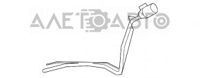 Fuel filler neck Toyota Highlander 08-13 2.7 3.5