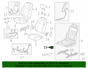 Rear left passenger seat runner trim Honda CRV 17-22