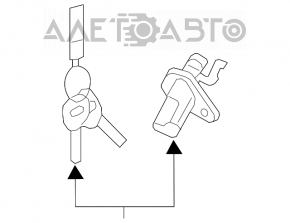 Hyundai Azera 12-17 trunk lid lock cylinder