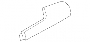 Door handle inner rear left Honda Insight 19-22 black