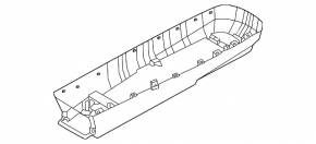 Kia EV6 22-24 black lower center console trim