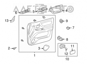 Lexus RX300 RX330 RX350 RX400h 04-09 Tailgate Release Button